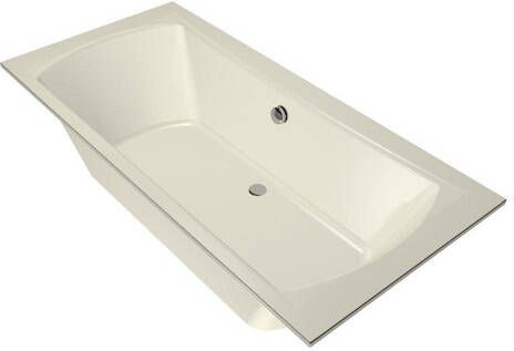 Xenz Ligbad Robijn | Inbouw | 190x90 cm | Incl.Badafvoer | Met overloop | Acryl | Pergamon glans
