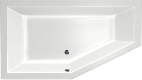 Xenz Society 160 ligbad 160x90cm zonder afvoer Hoekopstelling links Acryl Wit 6881-01