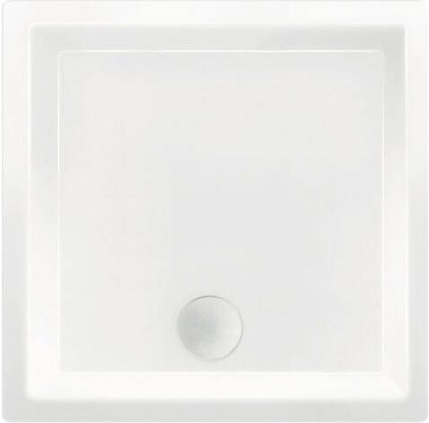 Xenz Society Douchebak 100x100x12cm rechthoek Acryl Wit 6876-01