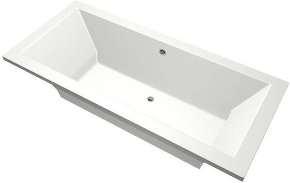 Xenz Society Duobad 200x90x53 afvoer Midden acryl wit mat 6886-03