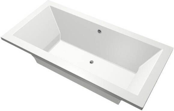 Xenz Society ligbad 180x90cm met overloop zonder afvoer Acryl Wit 6884-01