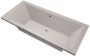 Xenz Ligbad Inbouw Society Rechthoek 1-2 Persoons Duobad 90x200x50cm Acryl Bahama Beige Hoogglans met Poten - Thumbnail 2