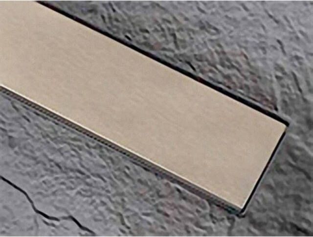 Xenz Soft douchebakafvoer Linear cover geborsteld goud STLDC-81