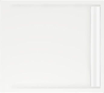 Xenz Douchevloer Easy Tray | 140x100 cm | Incl.Gootcover en Afvoersifon | Acryl | Rechthoek | Wit glans