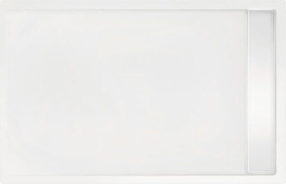 Xenz Douchevloer Easy Tray | 140x100 cm | Incl.Gootcover en Afvoersifon | Acryl | Rechthoek | Wit glans - Foto 2