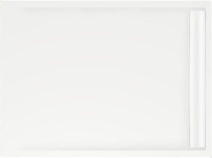 Xenz Douchevloer Easy Tray | 120x90 cm | Incl.Gootcover en Afvoersifon | Acryl | Rechthoek | Wit glans