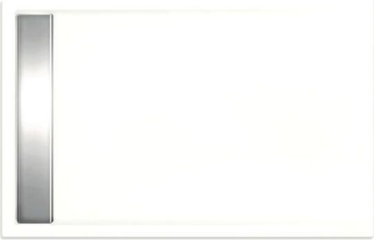 Xenz Douchevloer Easy Tray | 140x100 cm | Incl.Gootcover en Afvoersifon | Acryl | Rechthoek | Wit glans - Foto 3