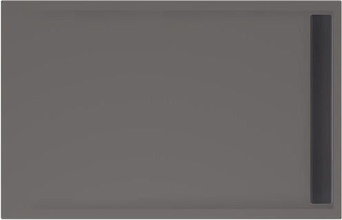 Xenz Douchevloer Easy Tray | 140x90 cm | Incl.Gootcover en Afvoersifon | Acryl | Rechthoek | Antraciet mat