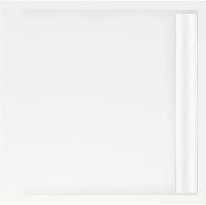 Xenz Douchevloer Easy Tray | 90x90 cm | Incl.Gootcover en Afvoersifon | Acryl | Vierkant | Wit glans