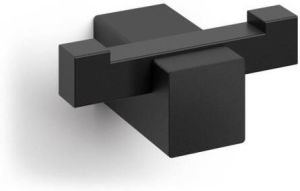 Zack Carvo dubbele handdoekhaak 6 5x2 6x4 5cm zwart 40504