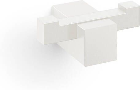 Zack Carvo Handdoekhaak 7x3cm dubbel wit 40814