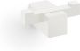 Zack Carvo Handdoekhaak 7x3cm dubbel wit 40814 - Thumbnail 1