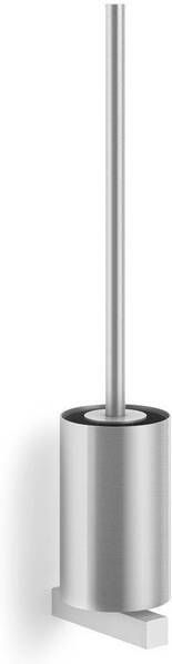 Zack Carvo Toiletborstelhouder open wandmontage geborsteld RVS 40487
