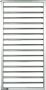 Zehnder Subway handdoekradiator 600x1549 mm n20 as=onderzijde 772 W wit (RAL 9016) - Thumbnail 2