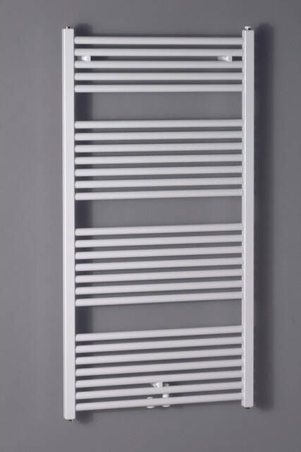 Zehnder Zeno handdoekradiator 118.4x60cm 667watt Staal Wit glans ZN-120-060-05