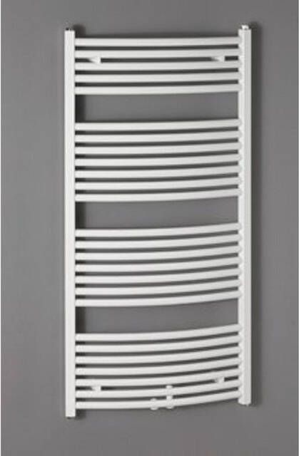 ZEHNDER Zeno radiator gebogen met 2-punts aansluiting links en rechts 168 8x74 5cm 1179w ral 9016 wit
