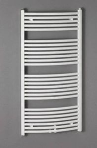 ZEHNDER Zeno radiator gebogen met 2-punts aansluiting links en rechts 78 8x49 5cm 377w ral 9016 wit