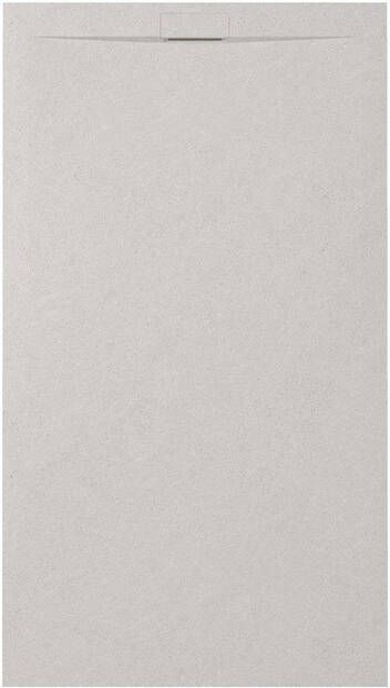 Zenon Essenza Minimal douchevloer 100x100cm antislip antibacterieel mineraalmarmer vierkant Vertigo light (grijs) 400000000000044961