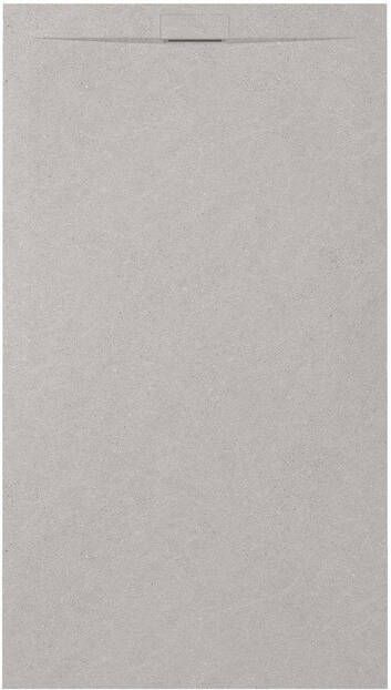 Zenon Essenza Minimal douchevloer 140x100cm antislip antibacterieel mineraalmarmer rechthoek Vertigo pearl (grijs) 400000000000044987