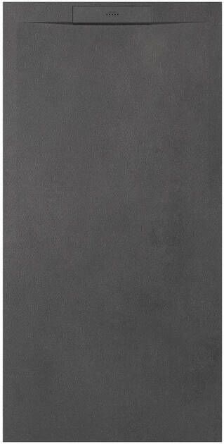 Zenon Essenza West Douchebak 120x100cm antislip antibacterieel mineraalmarmer rechthoek Ego Anthracite SW1182560 SW1212353