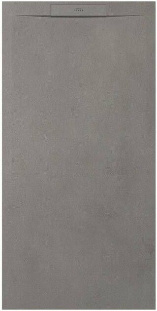 Zenon Essenza West Douchebak 120x100cm antislip antibacterieel mineraalmarmer rechthoek Ego Greige (taupe) SW1182557 SW1212353