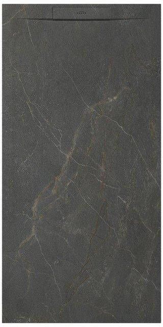 Zenon Essenza West Douchebak 120x80cm antislip antibacterieel mineraalmarmer rechthoek Mountain SW1182608 SW1212353