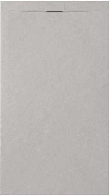 Zenon Essenza Minimal douchevloer 120x90cm antislip antibacterieel mineraalmarmer rechthoek Vertigo pearl (grijs) 400000000000045004