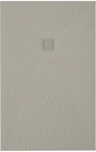 Zeza Grade Douchebak 180x100cm antislip antibacterieel mineraalmarmer rechthoek mat new pearl (beige) 400000000000019854