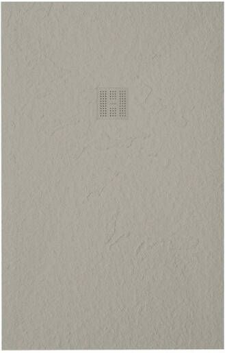 Zeza Grade douchevloer 100x150cm antislip antibacterieel mineraalmarmer rechthoek mat new pearl (beige) 400000000000019851