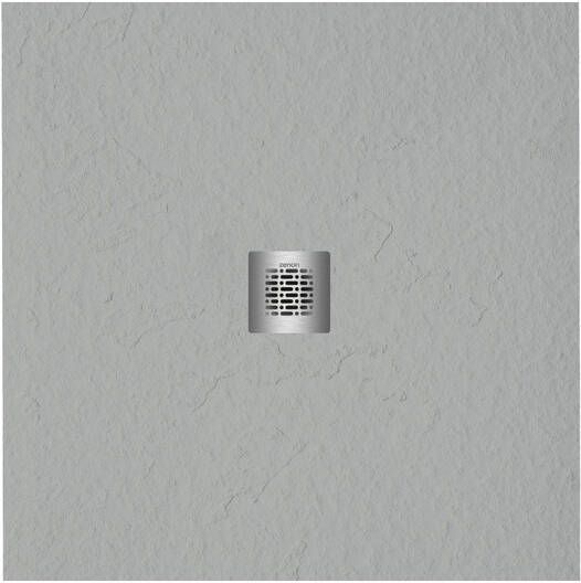 Zeza Grade douchevloer 90x90cm antislip antibacterieel mineraalmarmer vierkant mat perla (lichtgrijs) 400000000000020106