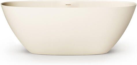 Zeza Element Vrijstaand Bad 175x76x60cm solid surface mat crème SW1440426