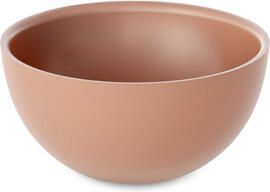 Zeza Element Waskom 25x25x12cm solid surface glans peach (oranje roze) SW1436614