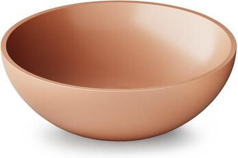 Zeza Element Waskom 41x41x14cm solid surface glans peach (oranje roze) SW1439451