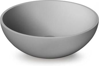 Zeza Element Waskom 41x41x14cm solid surface mat licht grijs SW1439449