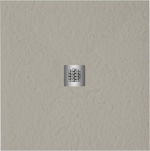 Zeza Grade douchevloer 100x100cm antislip antibacterieel mineraalmarmer vierkant mat new pearl (beige) 400000000000019846