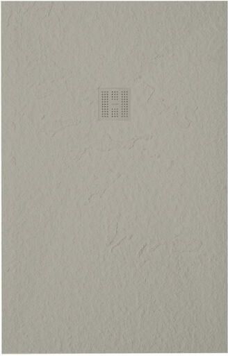 Zeza Grade douchevloer 75x100cm antislip antibacterieel mineraalmarmer rechthoek mat new pearl (beige) 400000000000039476