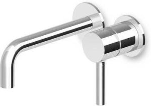 Zucchetti Pan afwerkset voor 2 gats inbouwwastafelkraan eengreeps lengte bek 175 mm chroom ZP6030