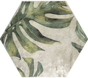 Zyx Amazonia Vloer- en wandtegel met decor 32x37cm 9mm gerectificeerd R9 porcellanato Emerald 1917680