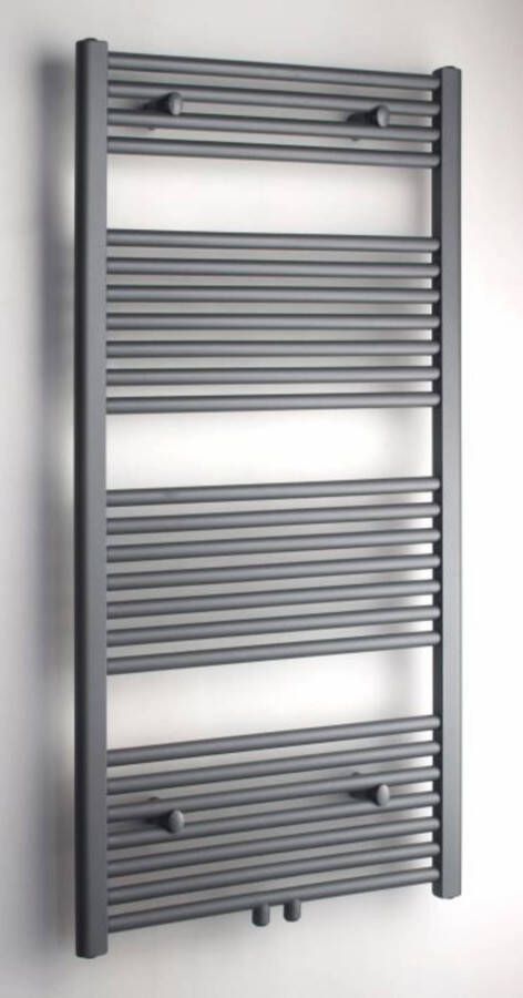 Beaux Rennes handdoekradiator 438W 40x3x120cm grijs metallic