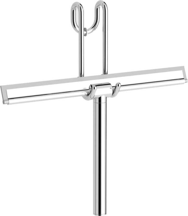 Royal Plaza Zelkova douchewisser met ophanghaak voor douchewand chroom 86809