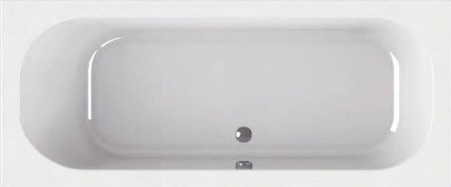 Ben Obvio inbouwbad met ligzijde links 180x80cm glans wit acryl