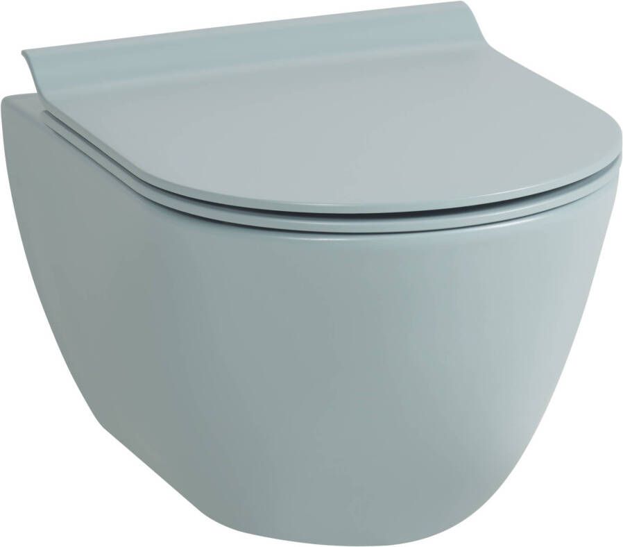 Ben Segno hangtoilet met toiletbril compact Xtra glaze+ Free flush mat azuur