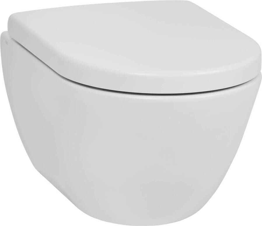 Ben Segno hangtoilet met toiletbril compact Xtra glaze+ Free flush mat wit
