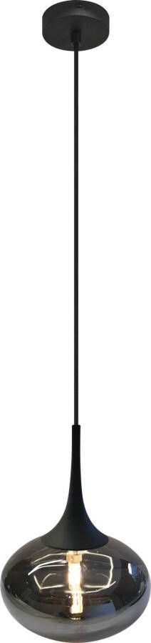 Ben Subra plafondlamp met rookglas 17x11x10 5cm Zwart