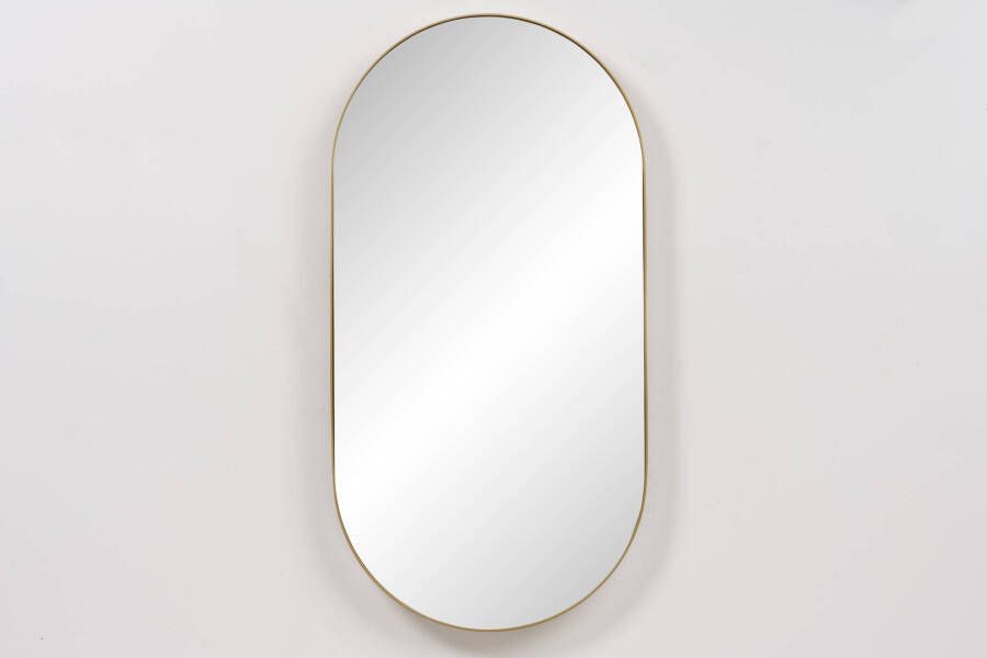 Ben Vita ovale spiegel met LED verlichting en anti-condens 50x100 cm Mat Goud