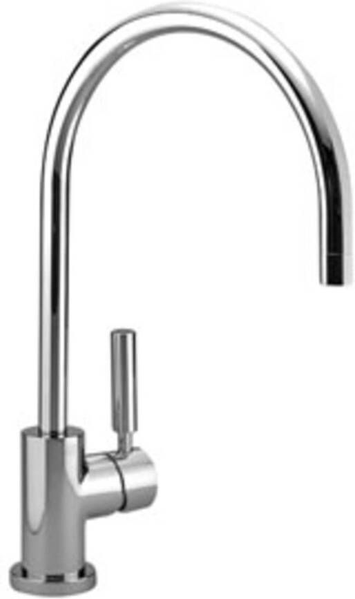 Dornbracht Tara Classic keukenkraan met hendel rechts met uitloop 235mm platina mat 3381588806