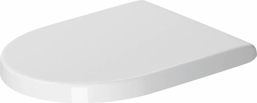 Duravit Starck 3 WC-zitting 37x43.6x3.8cm Kunststof glans wit 0063810000