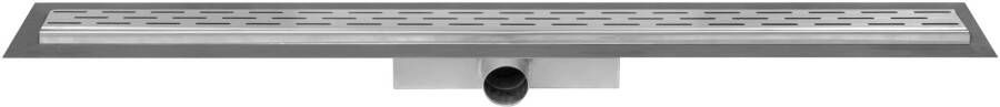 Easy Drain Compact 30 douchegoot met flens 6x100cm RVS