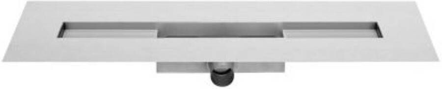 Easy Drain Modulo TAF Low 50 douchegoot met betegelbaar rooster afdichtingsdoek en zijaansluiting 70 cm geborsteld rvs - Foto 3