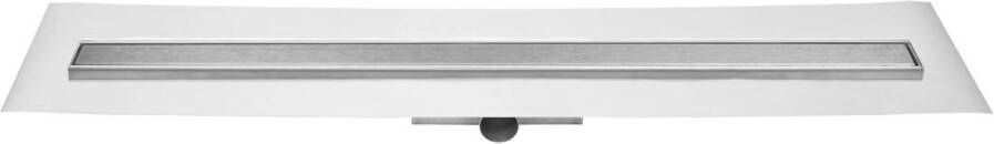 Easy Drain Compact FF Zero afvoergoot 80 x 6 cm. zijaansluiting Rvs